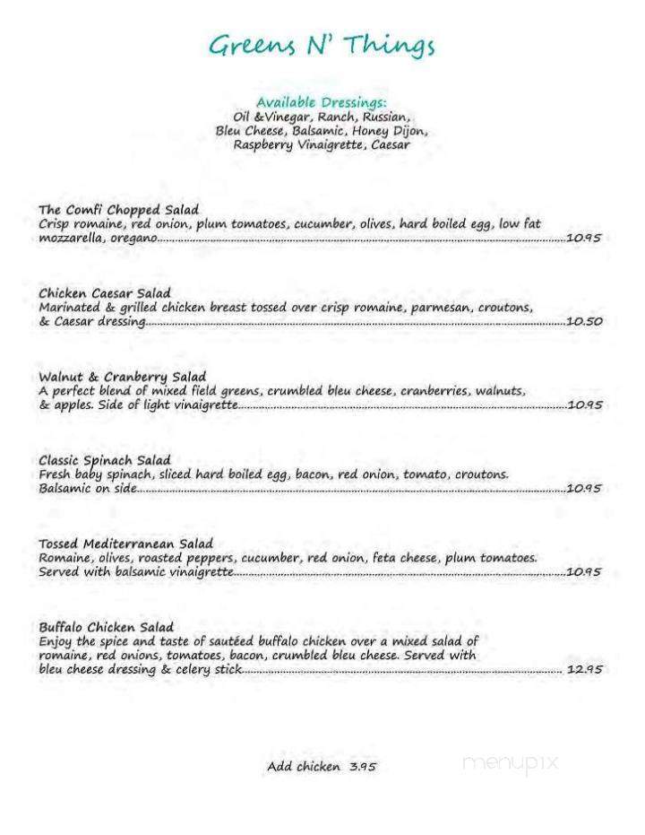 Comfi - Old Bridge Township, NJ menu_pic