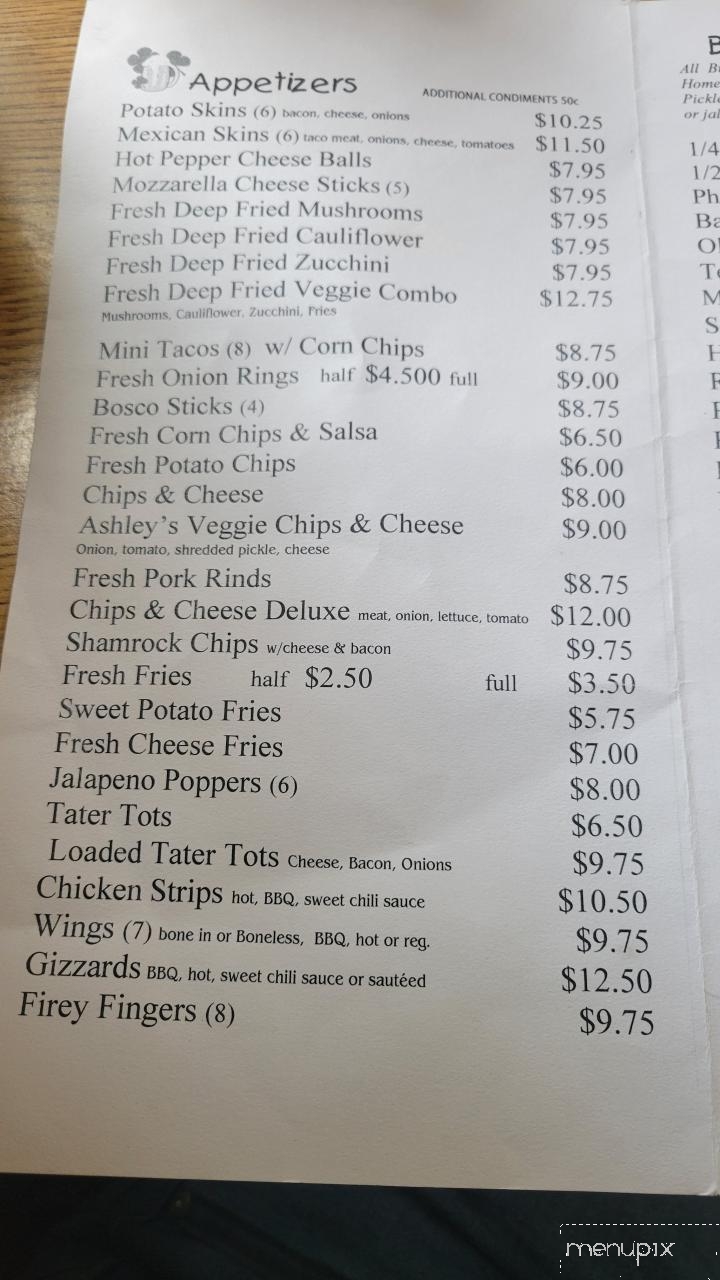 Shamrock Tavern - Freeport, MI menu_pic