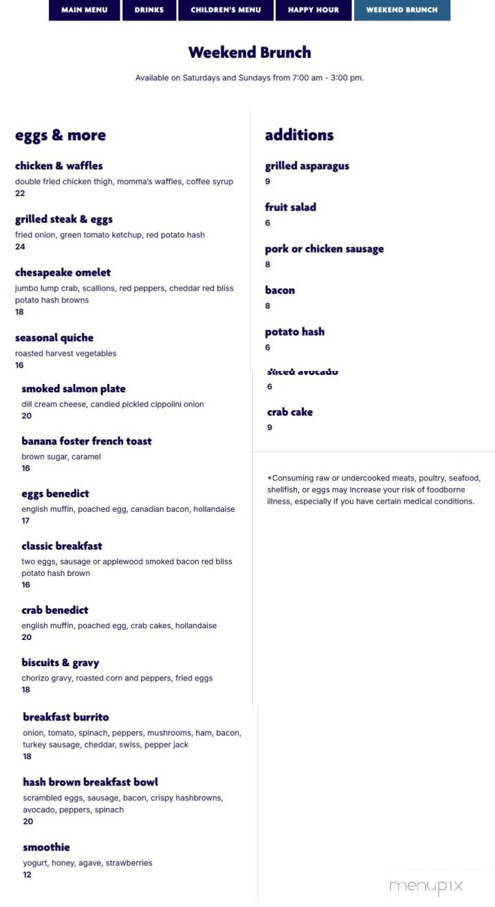 Tides Coastal Kitchen - Virginia Beach, VA menu_pic