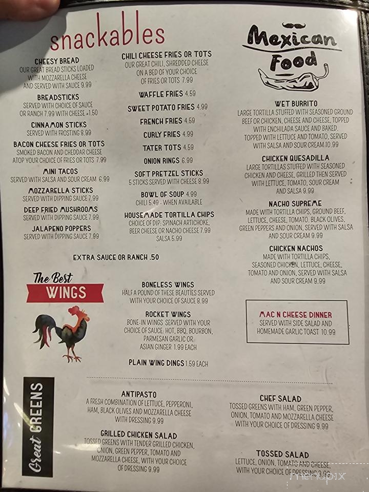 Rocket Bowling Bar & Grill - Reese, MI menu_pic