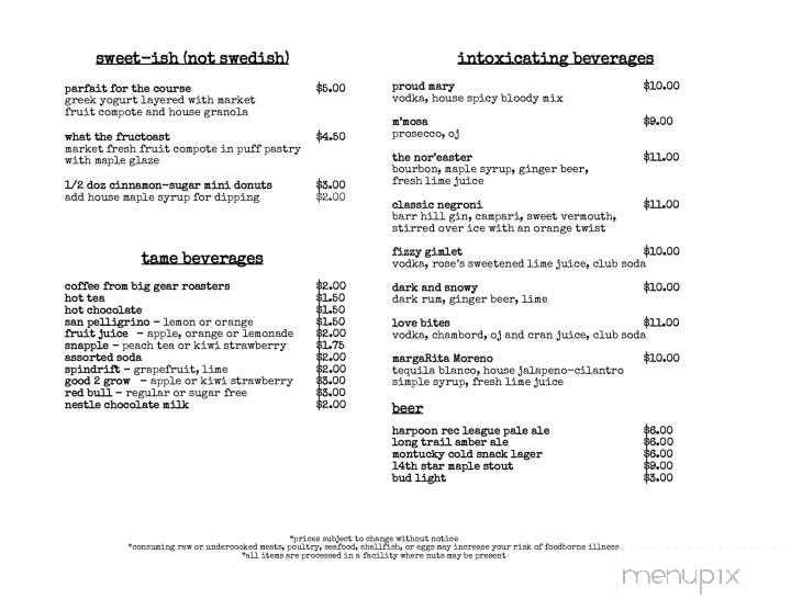 wit & grit. - Randolph, VT menu_pic