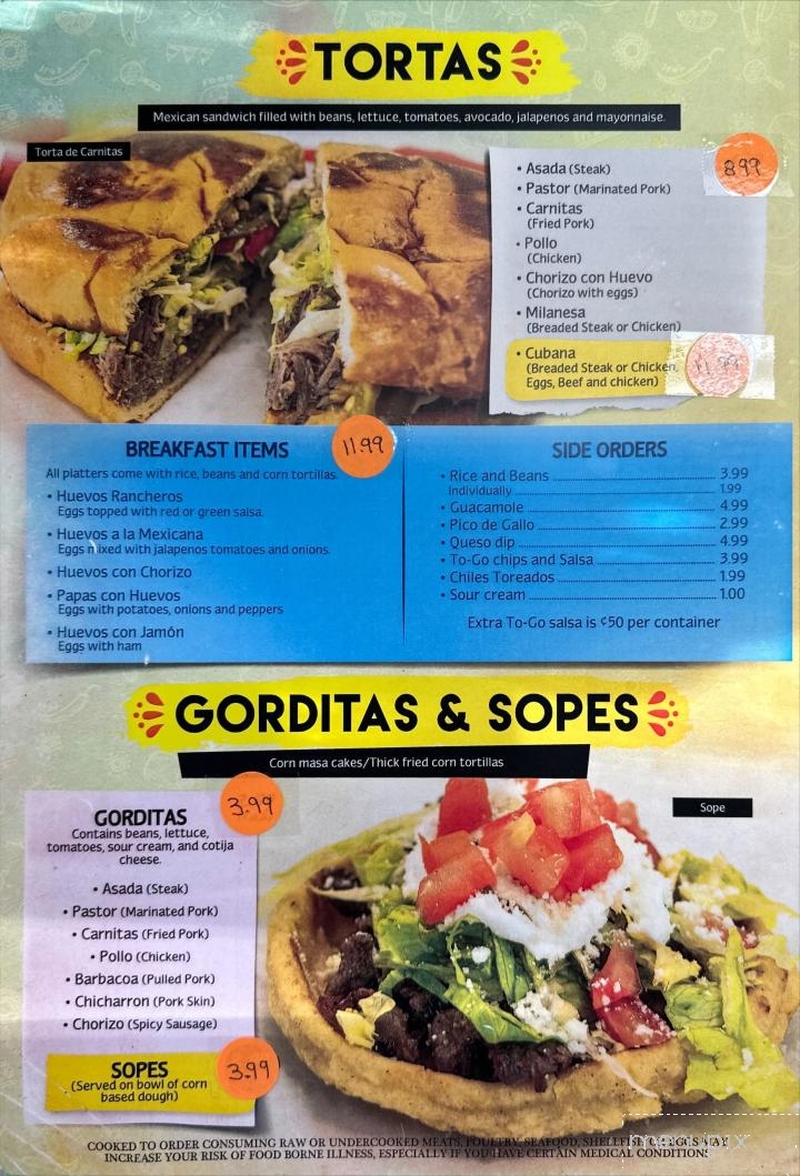 Lindo Veracruz Mexican and Taqueria - Clarksville, TN menu_pic
