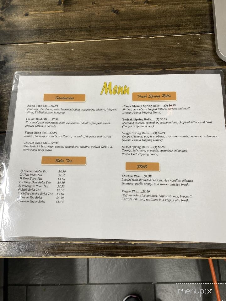 Aloha Cafe - Asheville, NC menu_pic