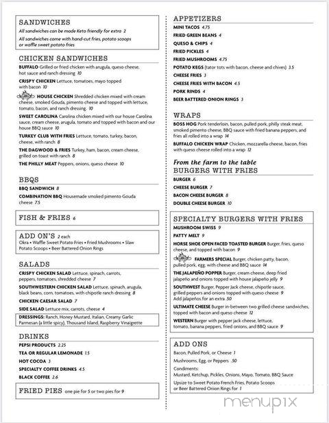 Mudcat Coffee House - Oak Ridge, MO menu_pic