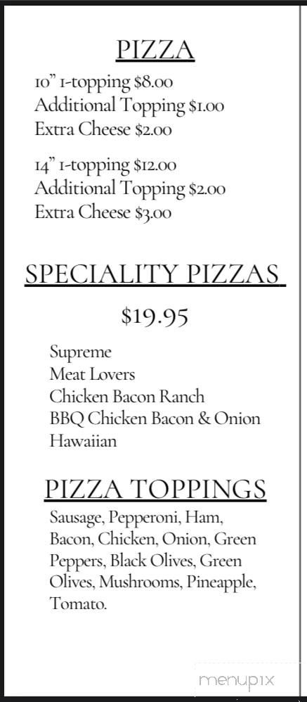 The Dock Restaurant and Bar - Leavenworth, IN menu_pic