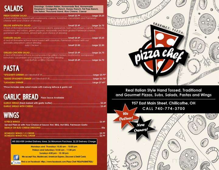 Pizza Chef - Chillicothe, OH menu_pic