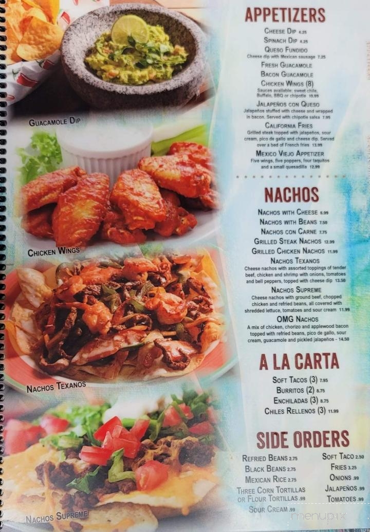 Mexico Viejo - Taylorsville, NC menu_pic
