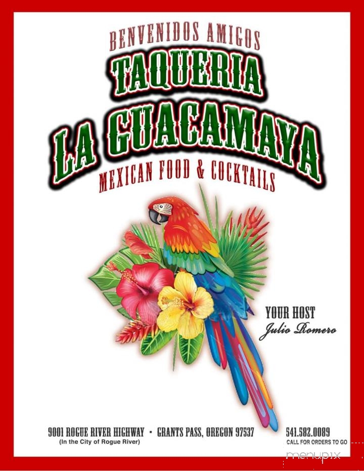 Taqueria La Guacamaya - Grants Pass, OR menu_pic
