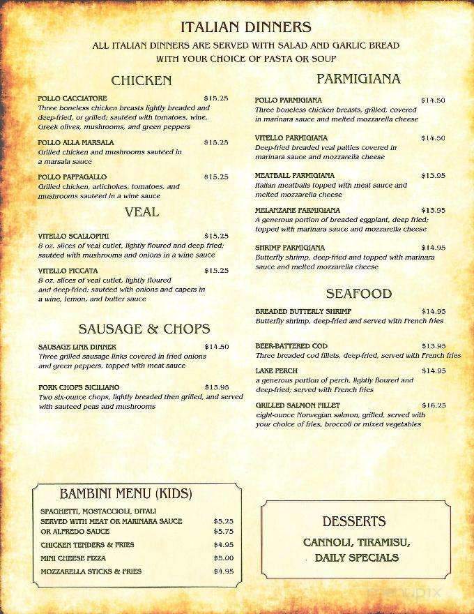 Luigi's Italian Resturant - Two Rivers, WI menu_pic