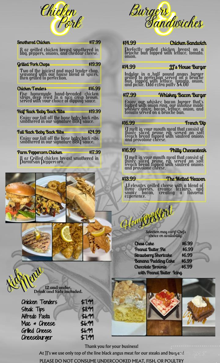 JJ's Steakhouse - Eddyville, KY menu_pic