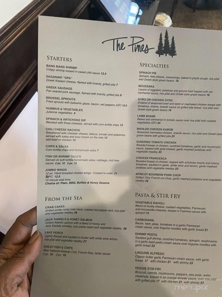 The Pines - Farmington Hills, MI menu_pic