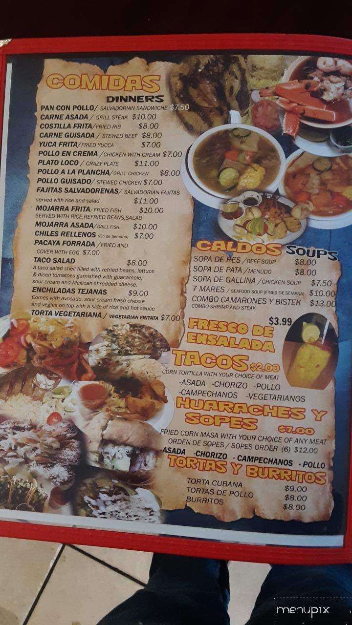 El Rinconcito - Fort Wayne, IN menu_pic