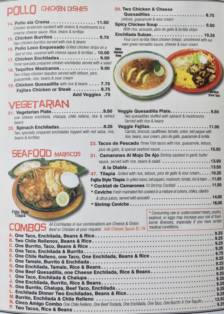 Cinco Amigos - Loudon, TN menu_pic