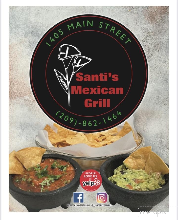 Santi's Mexican Grill and Banquet - Newman, CA menu_pic