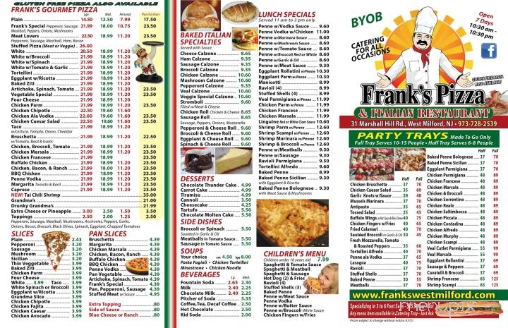 Frank's Pizza - West Milford, NJ