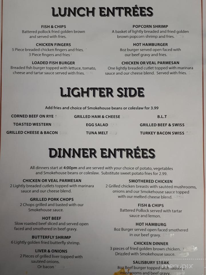 Yeck's Smokehouse Grill - Ridgetown, ON menu_pic