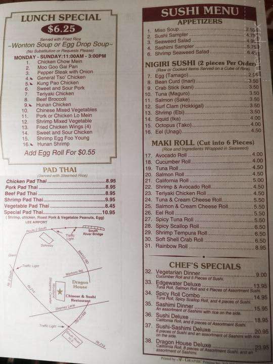 Dragon House Chinese Restaurant - Edgewater, MD menu_pic