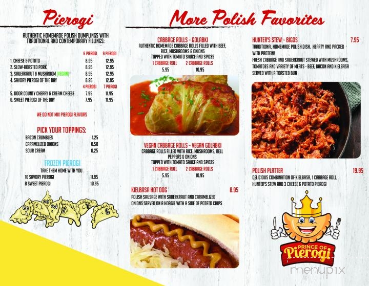 Prince Of Pierogi - Ephraim, WI menu_pic