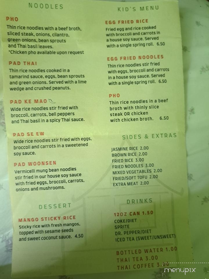 Han Thai - Cleveland, TN menu_pic