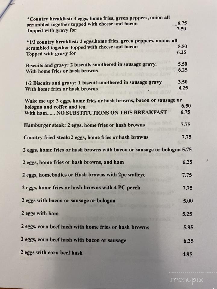 Our Lakeside Diner - Buckeye Lake, OH menu_pic