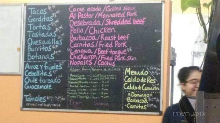 La Probadita - Hart, MI menu_pic