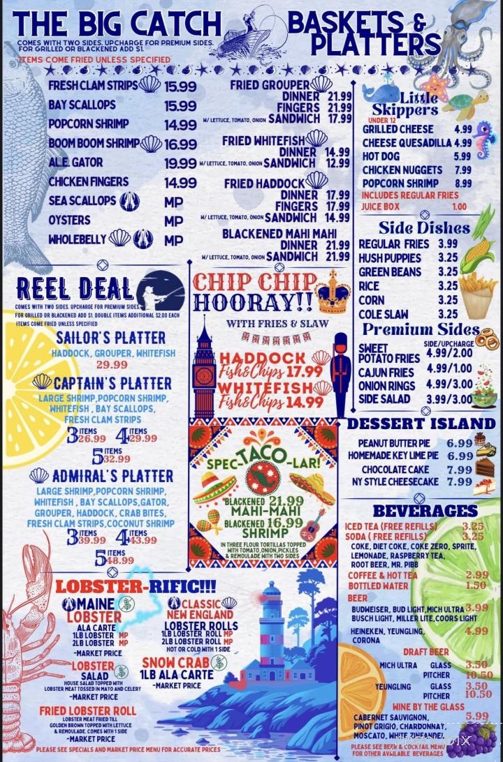 Dan's Clam Stand - Crystal River, FL menu_pic