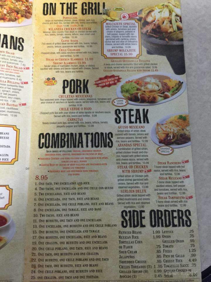 Elcharro Mexican Restaurant - Athens, TN menu_pic