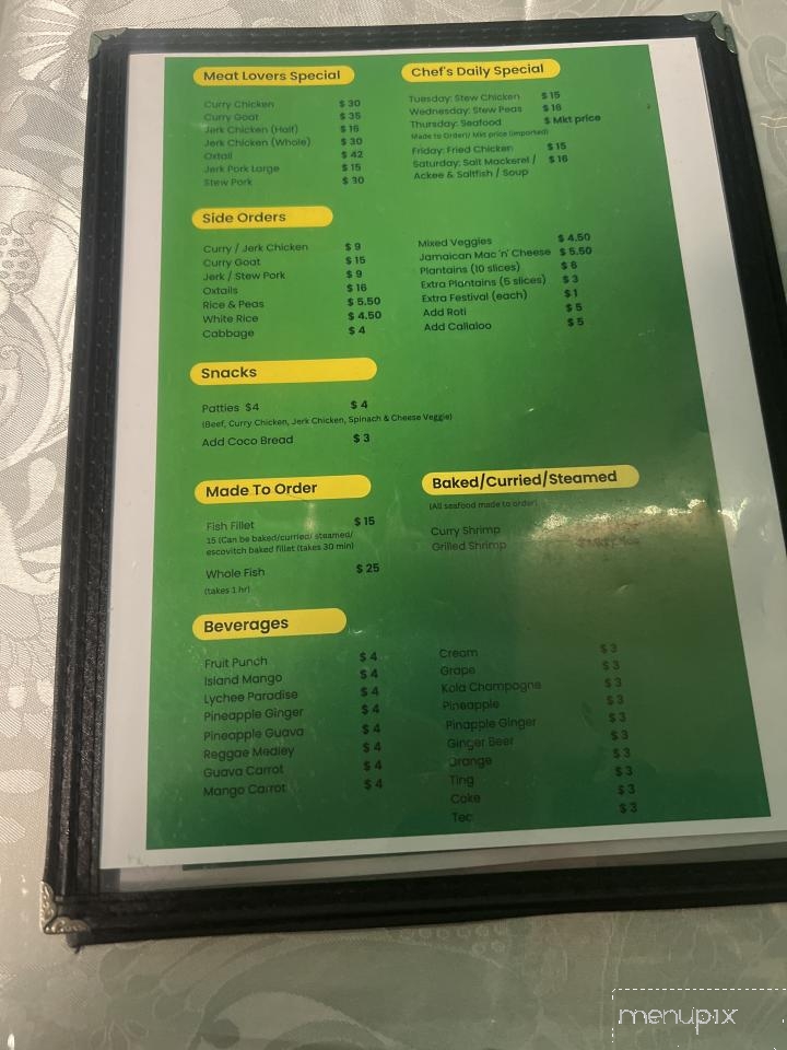 The Jamaican Spot - Leesville, LA menu_pic