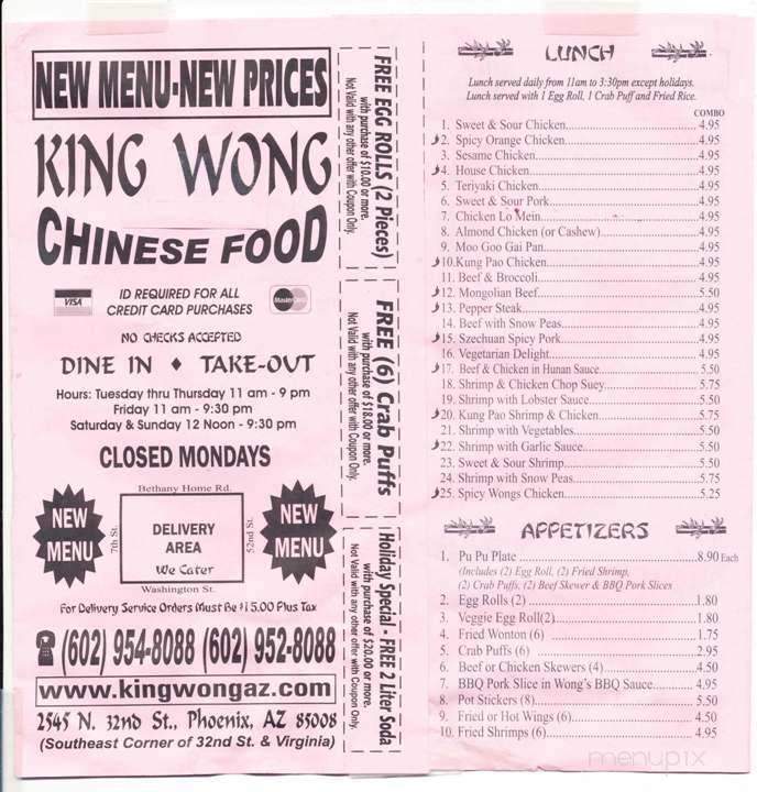 King Wong - Phoenix, AZ