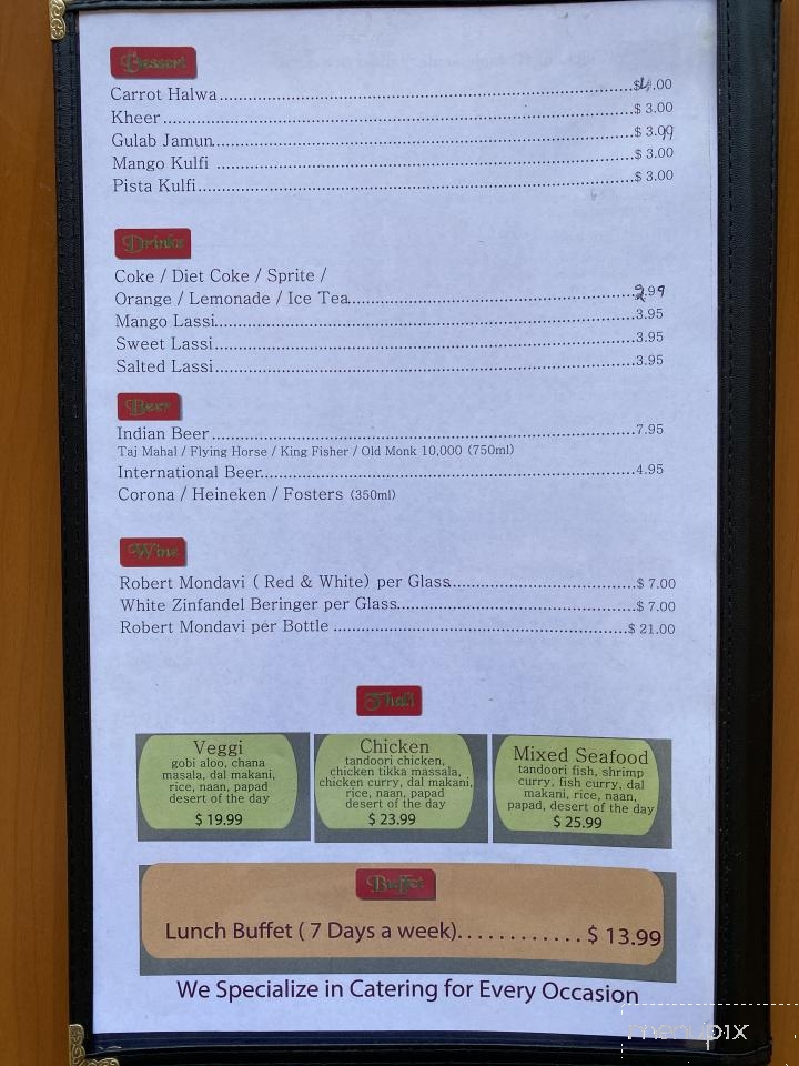 Great Indian Restaurant - Union City, CA menu_pic