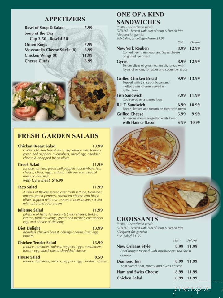 Tony's Diner - Bloomington, IL menu_pic