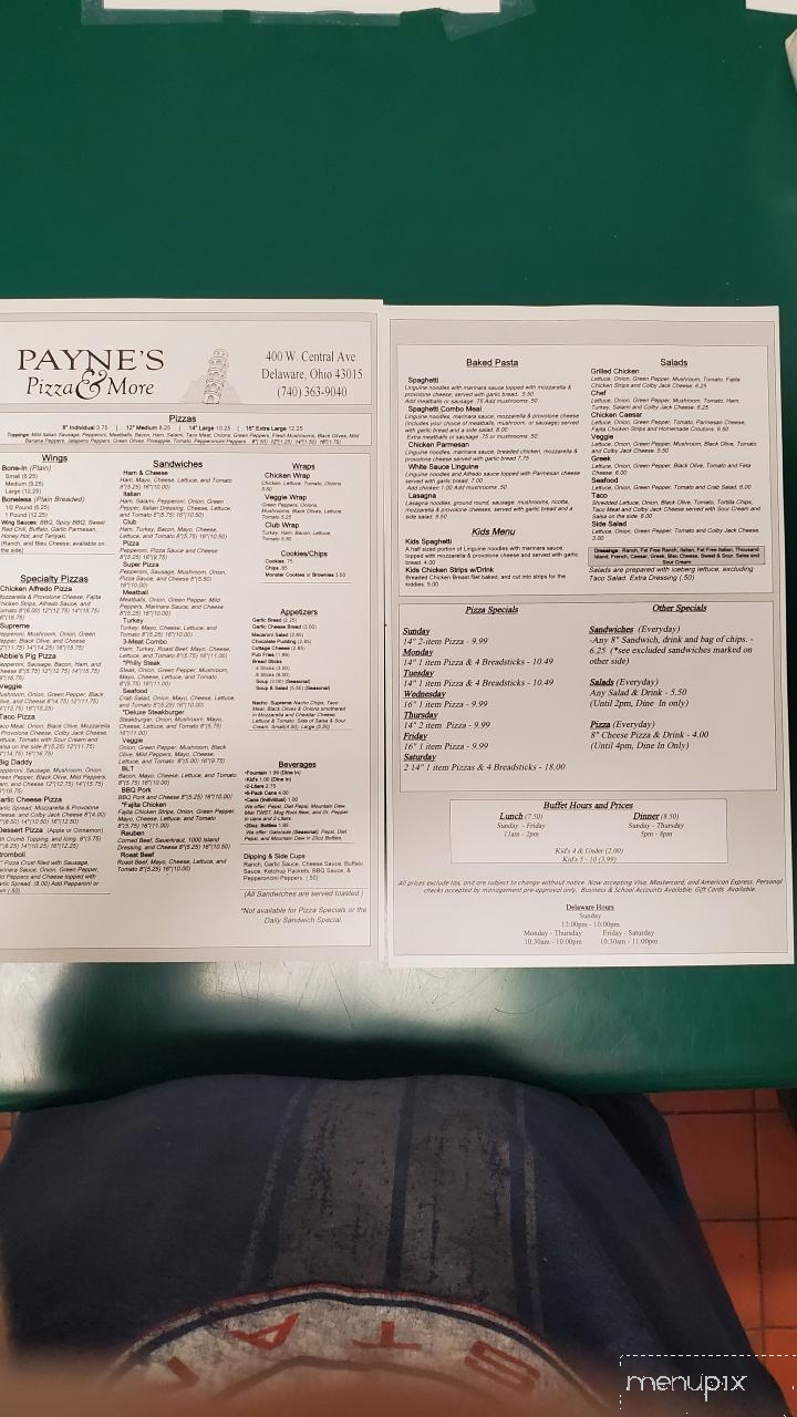 Payne's Pizza & More - Delaware, OH