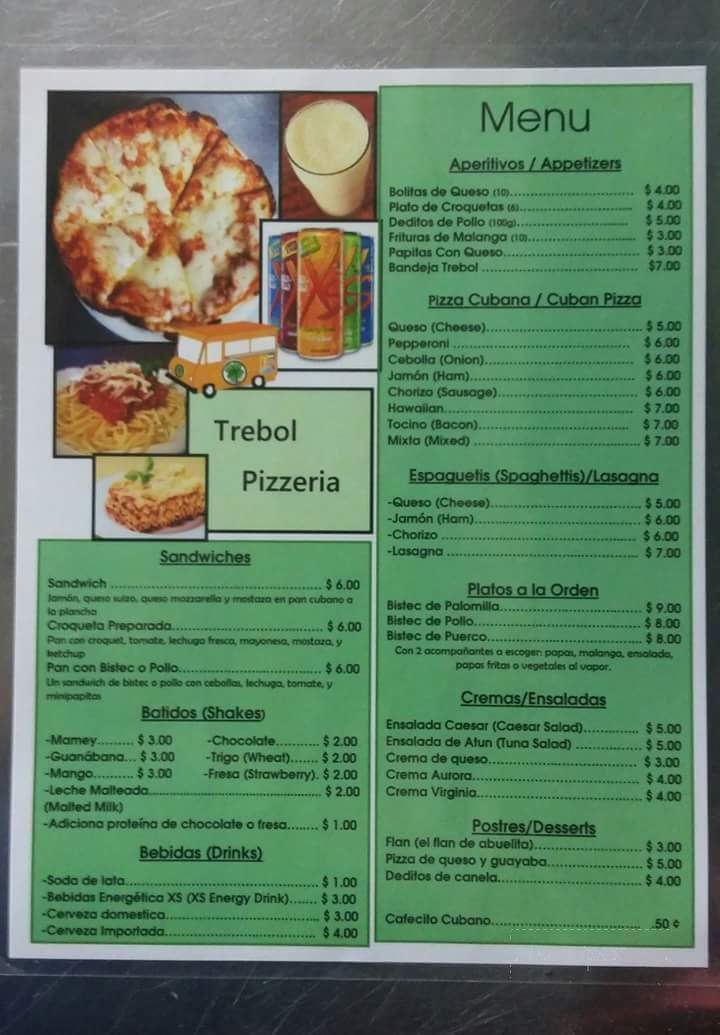 Pizza Cubana Trebol Pizzeria - Hialeah, FL menu_pic