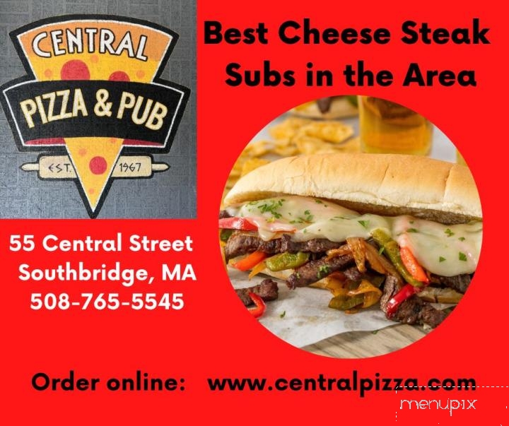 Central Pizza & Pub - Southbridge, MA menu_pic