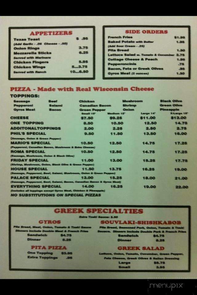 Phil's Pizza Palace - Watertown, WI