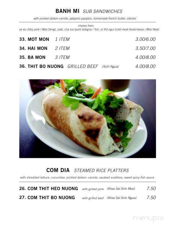 Indochine Cafe - Columbus, OH menu_pic