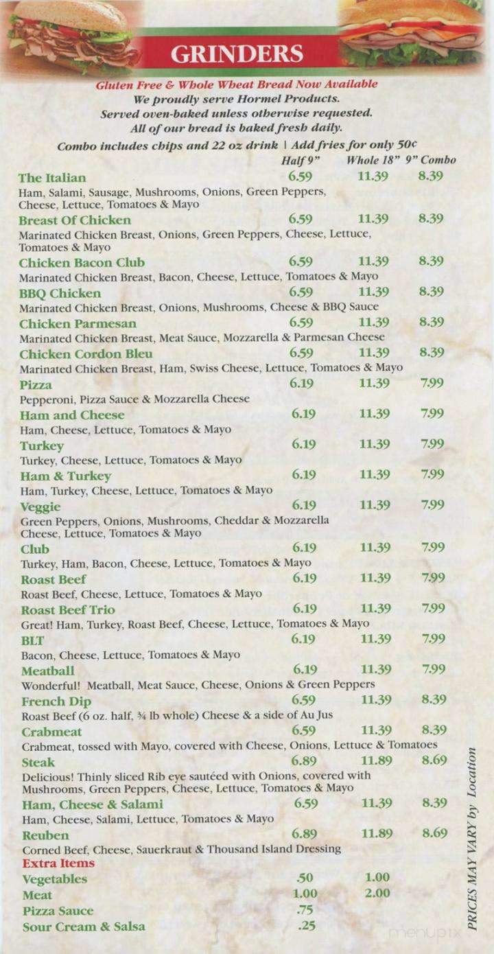 Mancino's Pizza & Grinders - Ludington, MI menu_pic