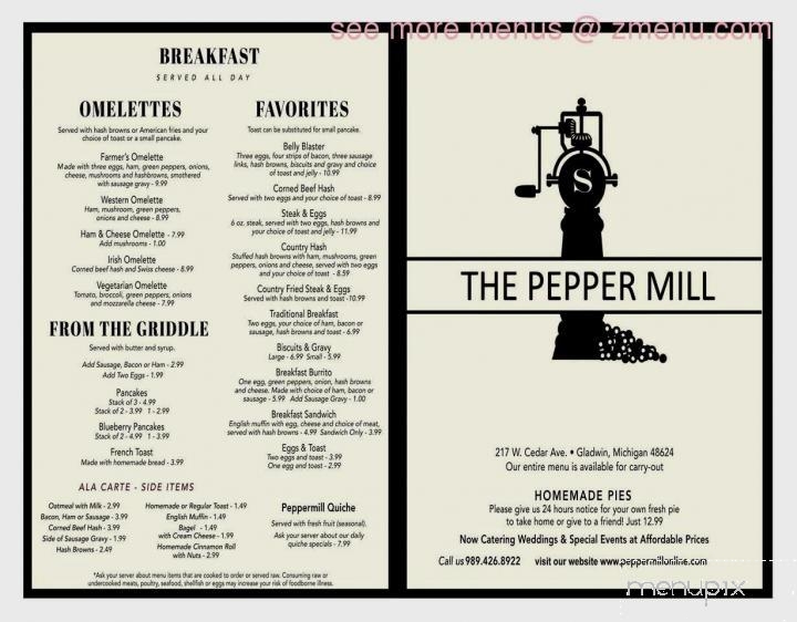 Pepper Mill Restaurant - Gladwin, MI