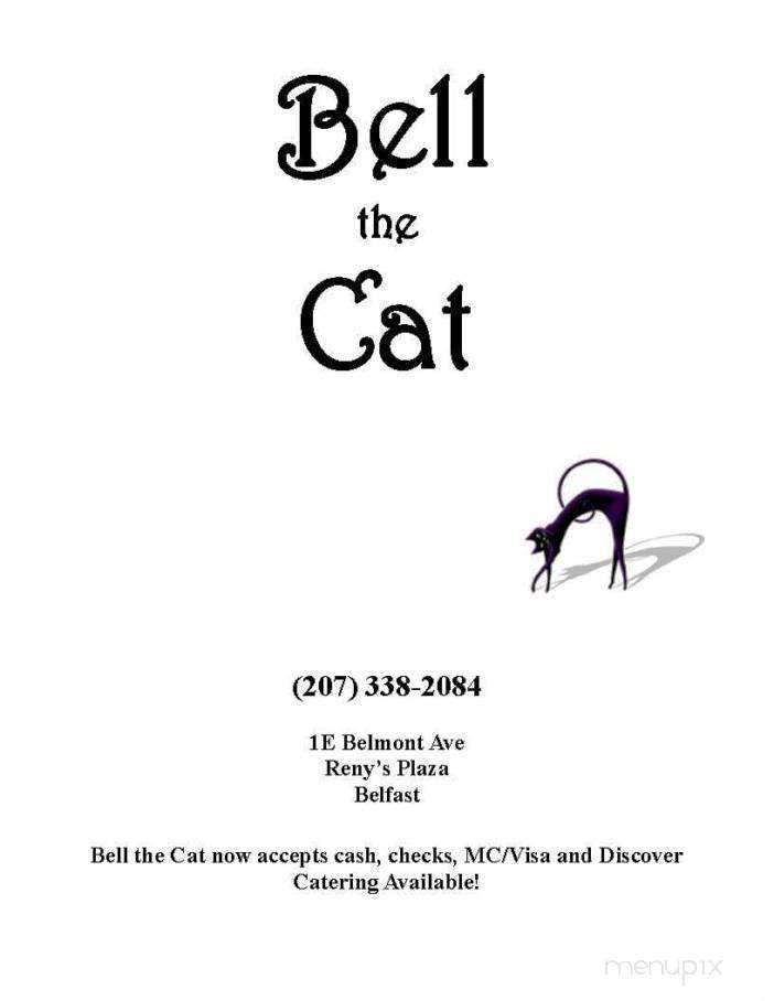 Menu of Bell The Cat in Belfast, ME 04915