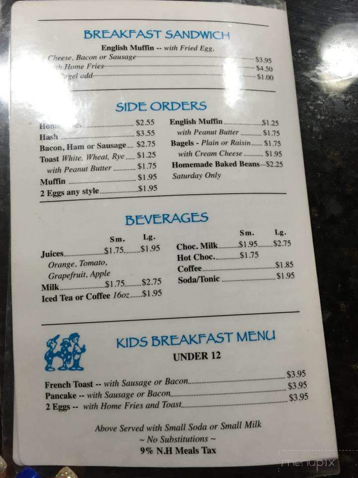 Roland's Restaurant - Nashua, NH menu_pic