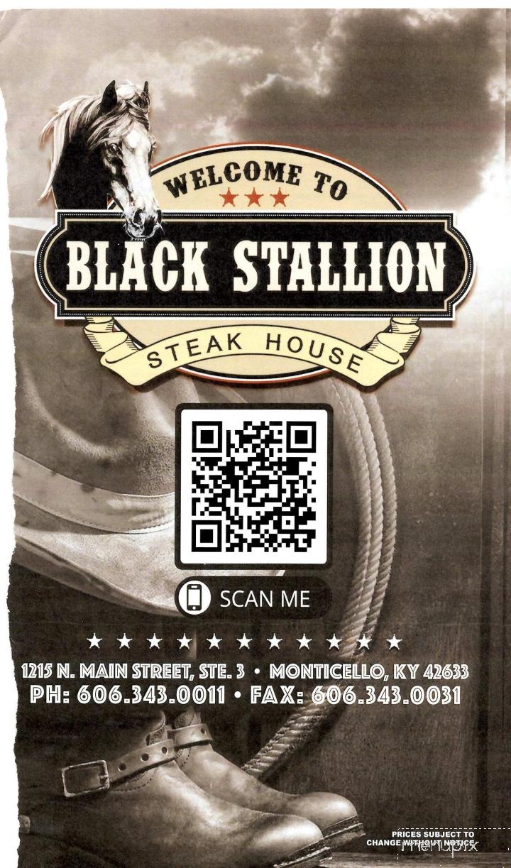 Black Stallion Steakhouse - Monticello, KY