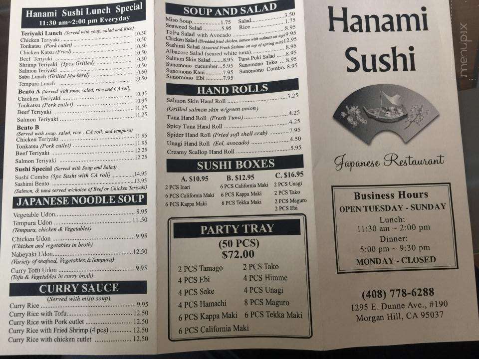Hanami Sushi - Morgan Hill, CA