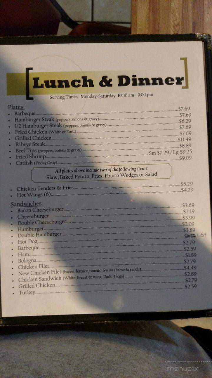 Linda's Restaurant - Pembroke, NC menu_pic