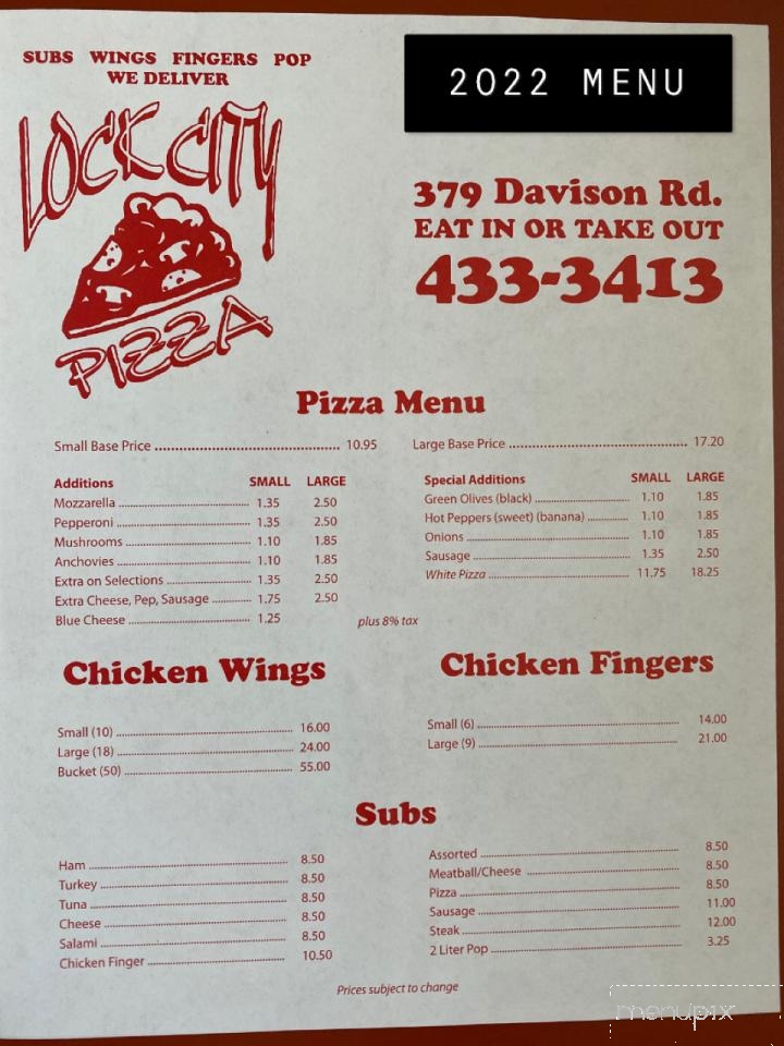 Lock discount city pizza