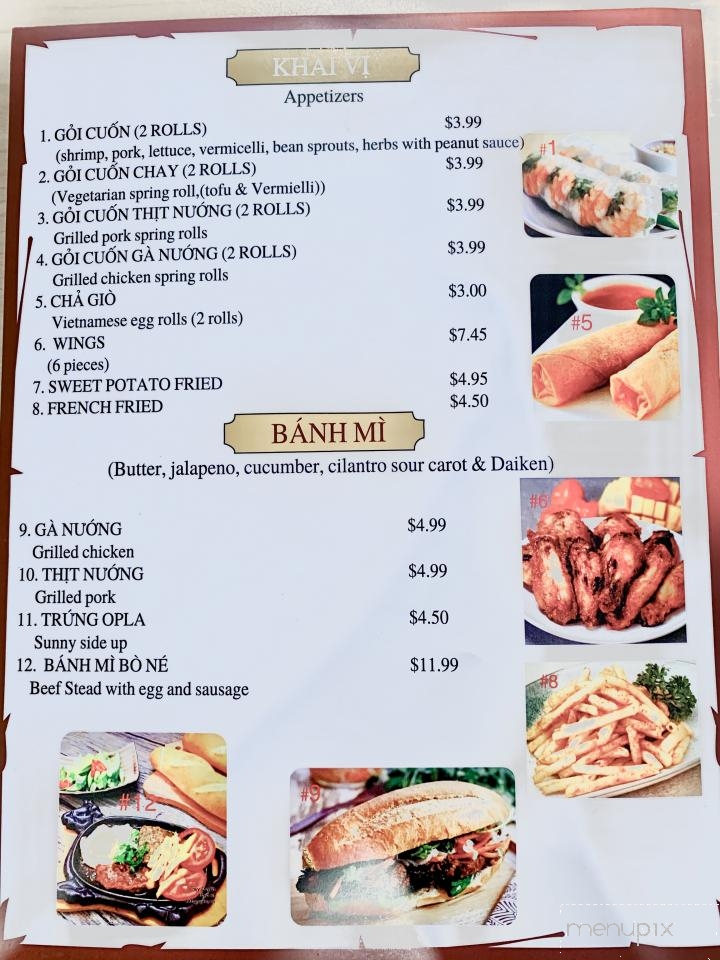 I Love Pho & Crawfish - Rowlett, TX menu_pic