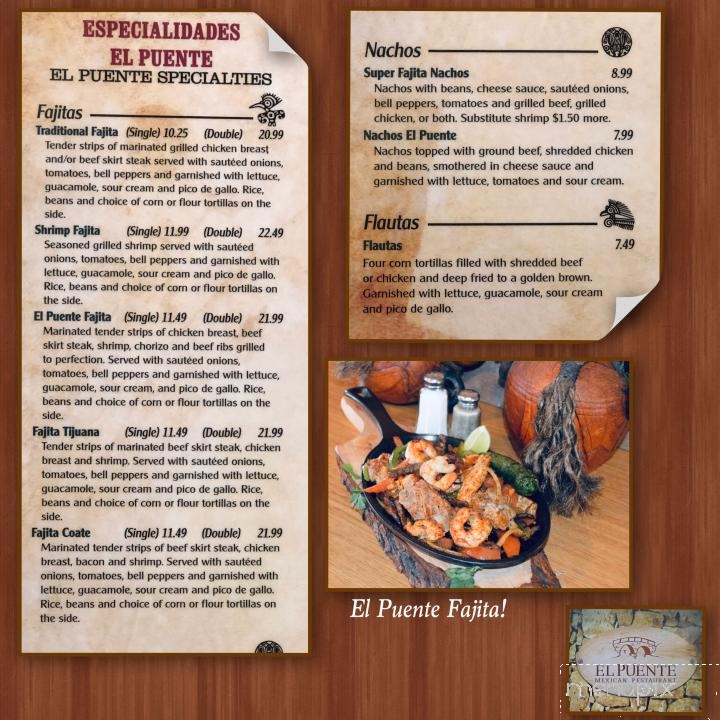 El Puente - Newport, AR menu_pic