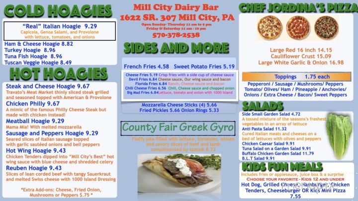 Mill City Dairy Bar - Dalton, PA menu_pic