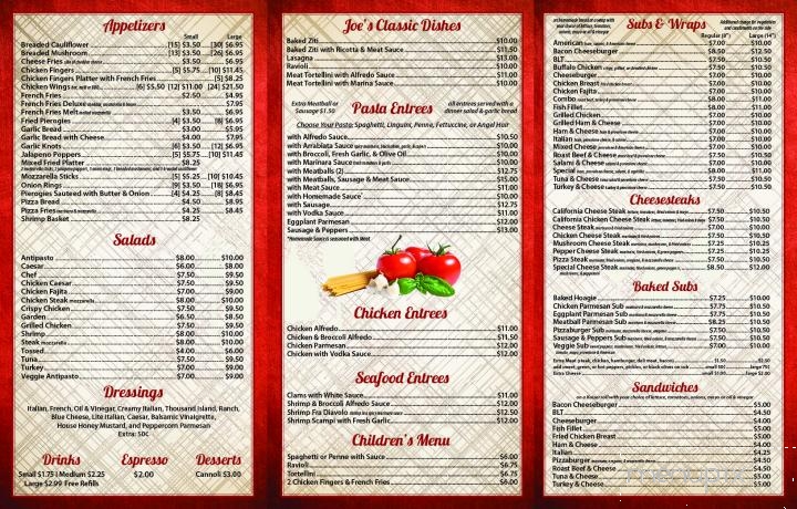 USA & I - Etters, PA menu_pic