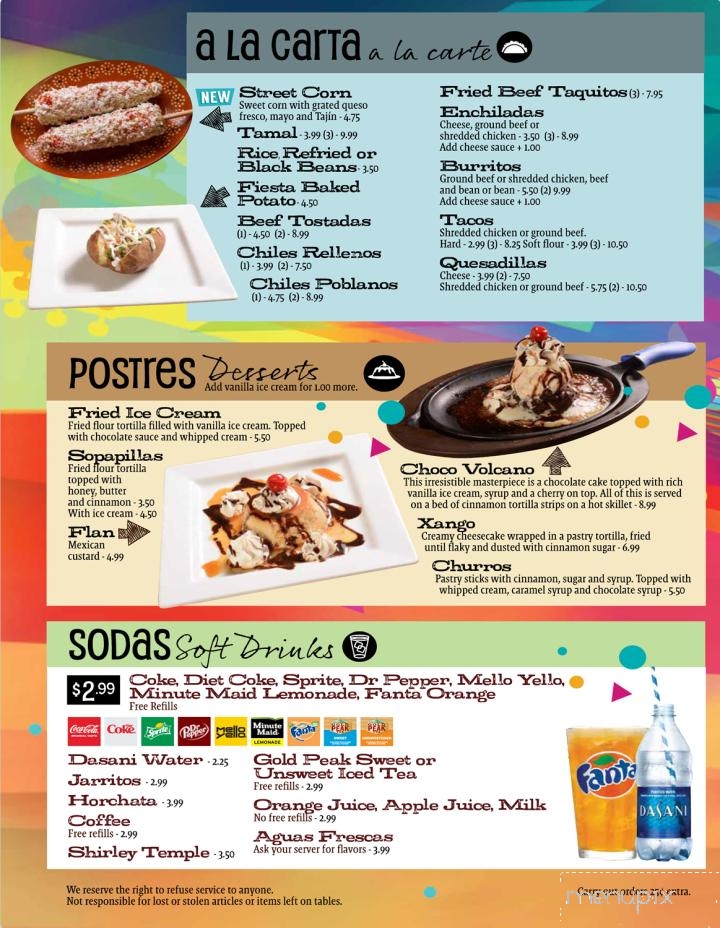 Fiesta Mexicana - Benson, NC menu_pic