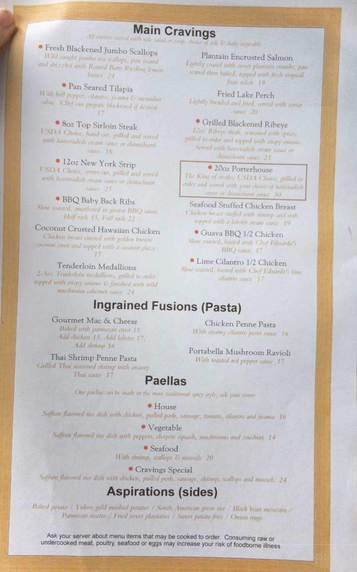 Cravings Bistro & Pub - Benton Harbor, MI menu_pic